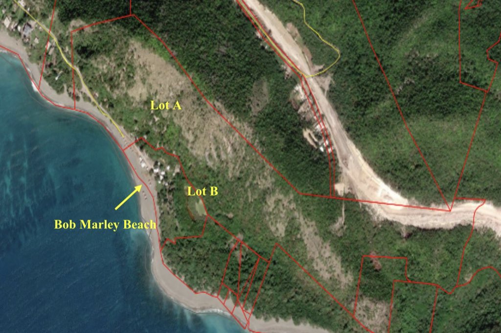 There is currently a adverse possession claim for lot B by a member of the Rastafarian community who reside in the area.