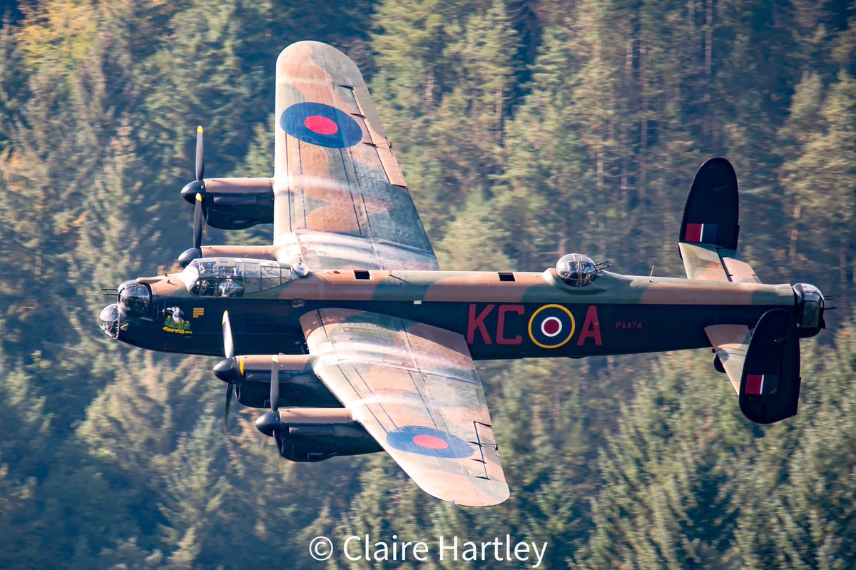 An oldie re posted. The Lancaster over the Derwent Valley in 2016