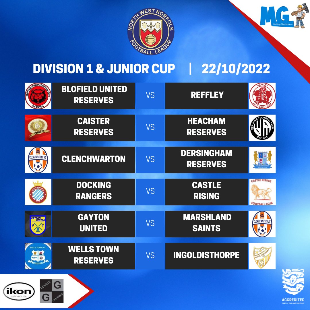 As always... our weekly fixtures involving Division 1 teams look like this: #advertisingiseverything