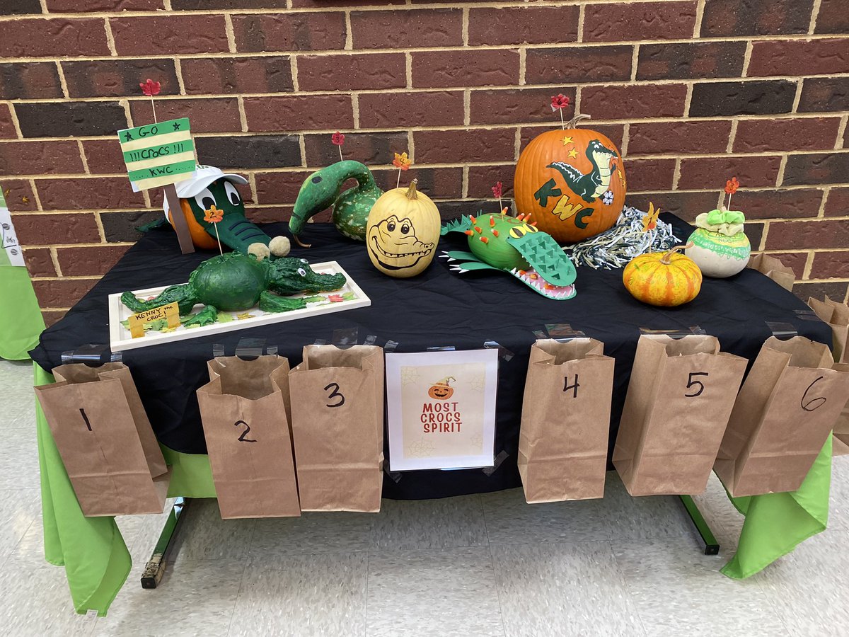 KWC Crocs are “roc-ing” the pumpkin decorating contest! So many creative pumpkins to choose from! <a href="/KWCPTO/">KWC PTO</a> <a href="/KWCcrocs/">Kenneth W Culbert ES</a>