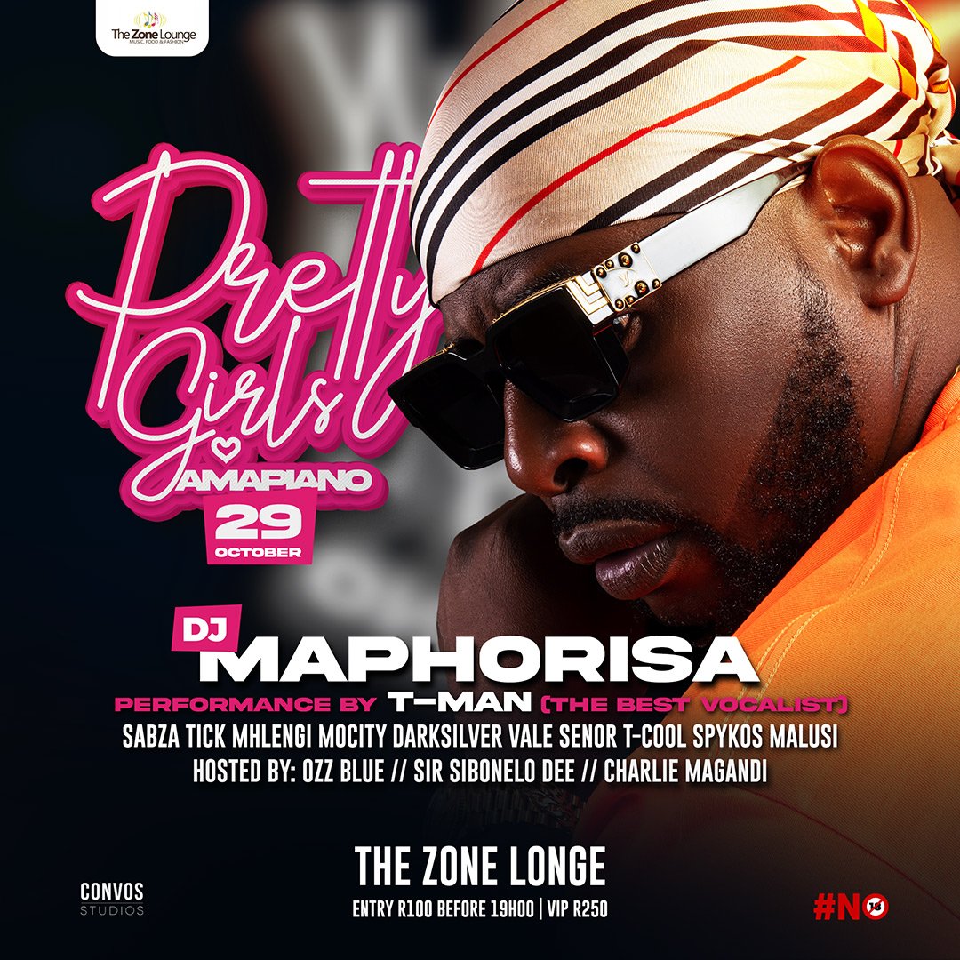 29 October <a href="/THE_ZONE_LOUNGE/">THE ZONE LOUNGE</a> with <a href="/DjMaphorisa/">MadMoney</a>