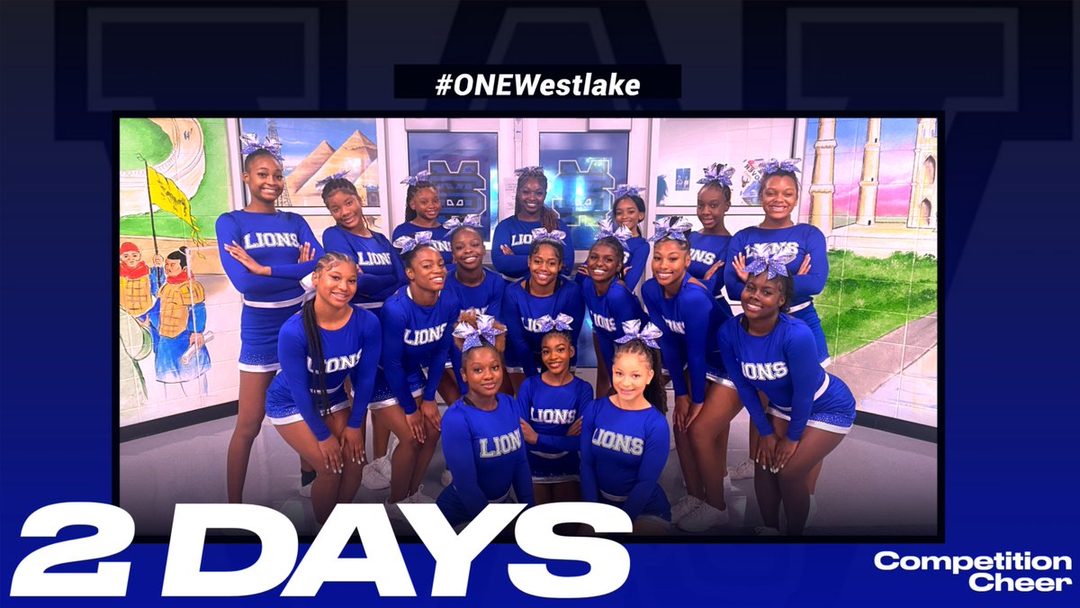 Westlake Competition Cheer will travel to Hillgrove on Saturday as they will compete in the Hillgrove Cheer Classic.  Mat time is 2:22pm
<a href="/Coach_CGreen/">Carl Green,CAA</a> @FultonAD_crafts <a href="/JarvisAdamsEdu/">Jarvis Adams</a>