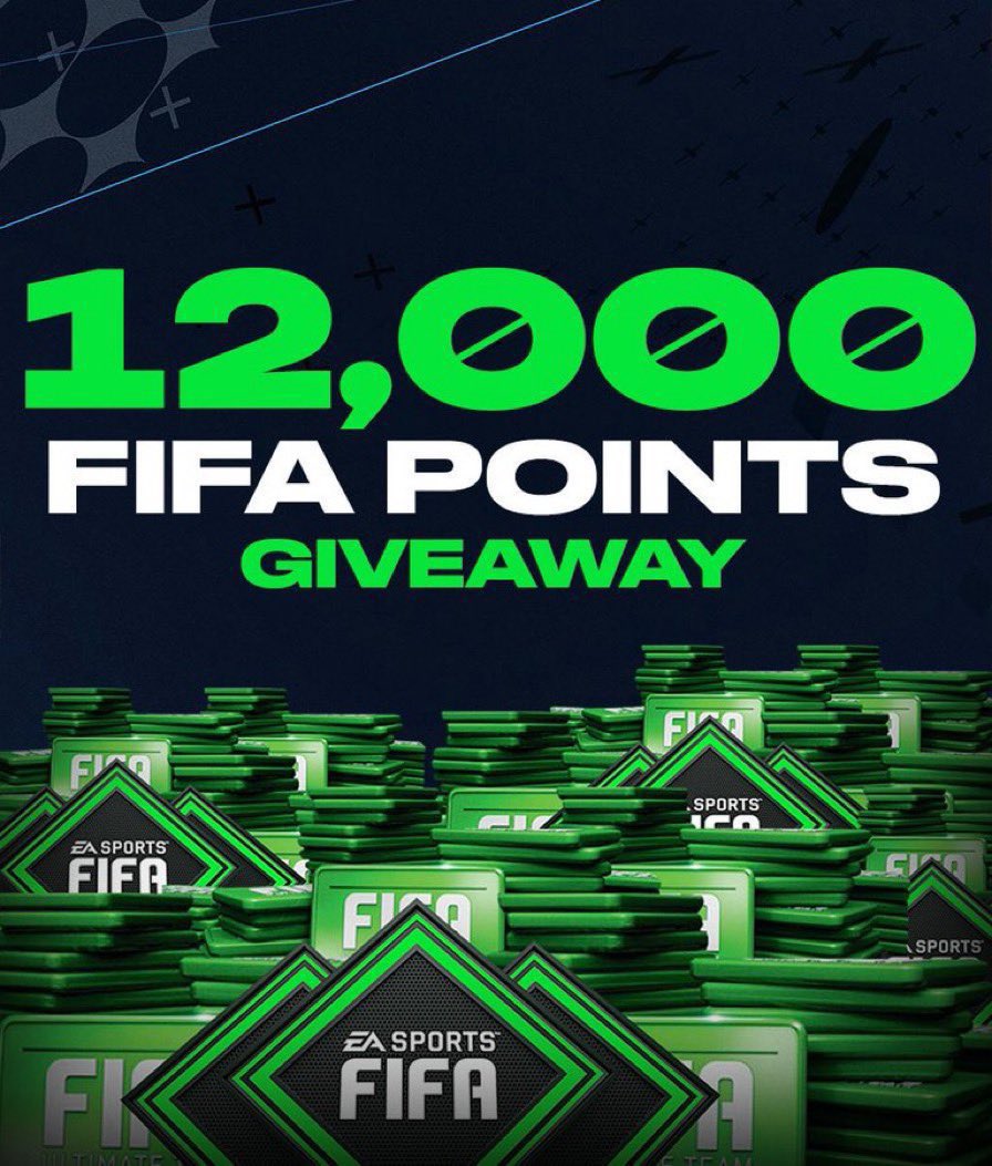 UT_leaks's tweet photo. 🚨 FIFA POINTS GIVEAWAY 🚨

6/12K FIFA POINTS GIVEAWAY 💫

To Enter -
- LIKE ❤️
- Follow me + @_Official_PGS

Winner drawn soon, best of luck #FIFA23 https://t.co/45lqab1X55