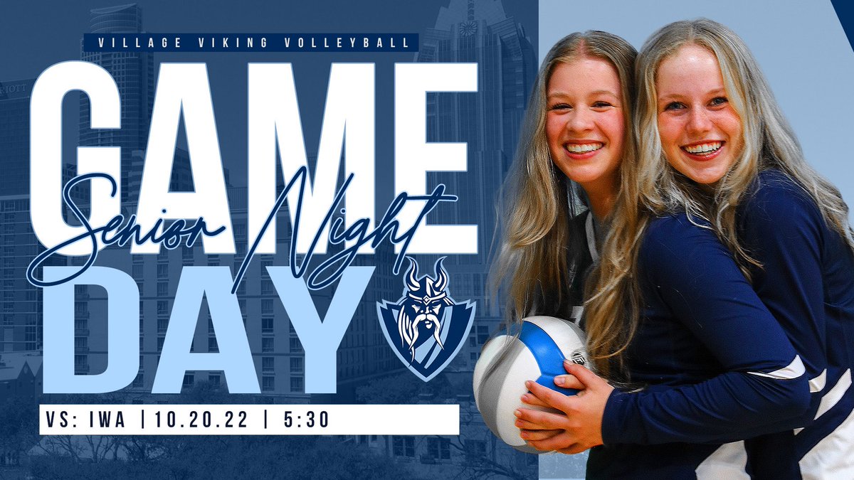 Villageteams's tweet photo. 🚨🏐MATCHDAY🏐🚨

Our girls volleyball team hosts their senior night today at 5:30! Come out and cheer on Ana, Paulina, Vivian @Elizabethw2023 ‼️

🆚 IWA
⏰ JV 4:30 | VAR 5:30

#RaisingTheBar
#VikingsVB
#weareVILLAGE https://t.co/ujwTGCZ565