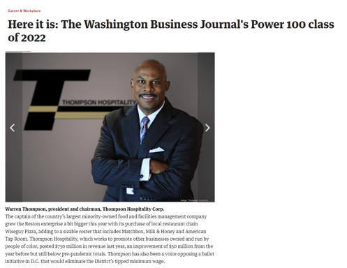 ThompsonHosp's tweet photo. Congratulations to our President and Chairman on being named a member of 2022's Power 100 Class in the Washington Business Journal! https://t.co/aJFnlhxjqQ
