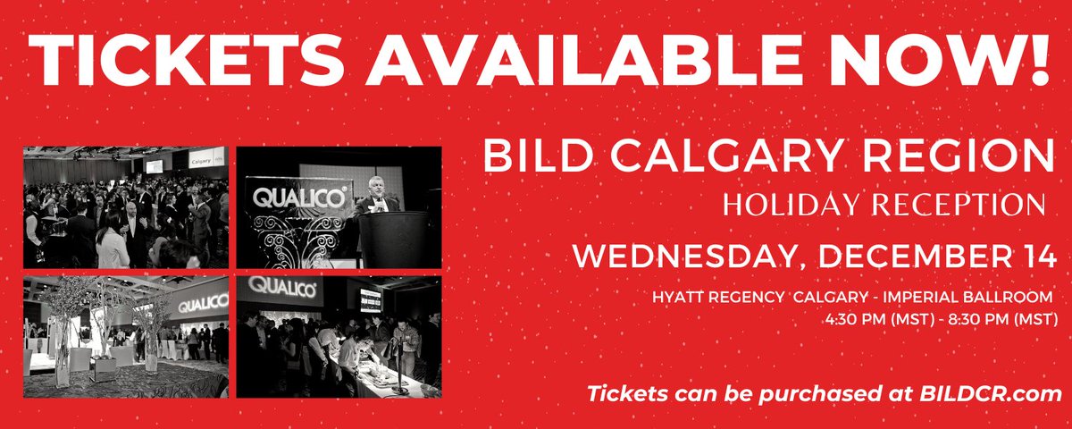 BILDCR's tweet photo. They are here ❄️!

It is time to get your tickets for the 2022 BILDCR Holiday Reception on Wednesday, December 14 at the beautiful Hyatt Regency Calgary - Imperial Ballroom 🎄.

Get your tickets today using the link ➡️ https://t.co/4uXdTcU5q6

#BILDCR #BILD #yycre #yyccc https://t.co/ZIlJHEI5F3