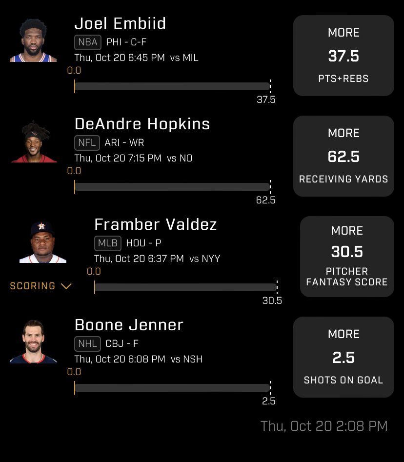 Confident with this slip for tonight Kyler passing and Giannis are combining for a total of 302 passing/points #PrizePicksEquinox