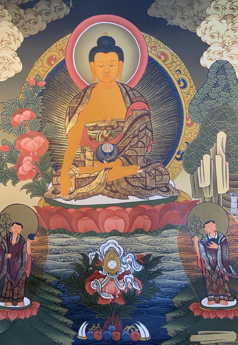 the_stupa's tweet photo. Buddha Shakyamuni thangka by https://t.co/jCHcS0lIvL https://t.co/RxZV30sFpt