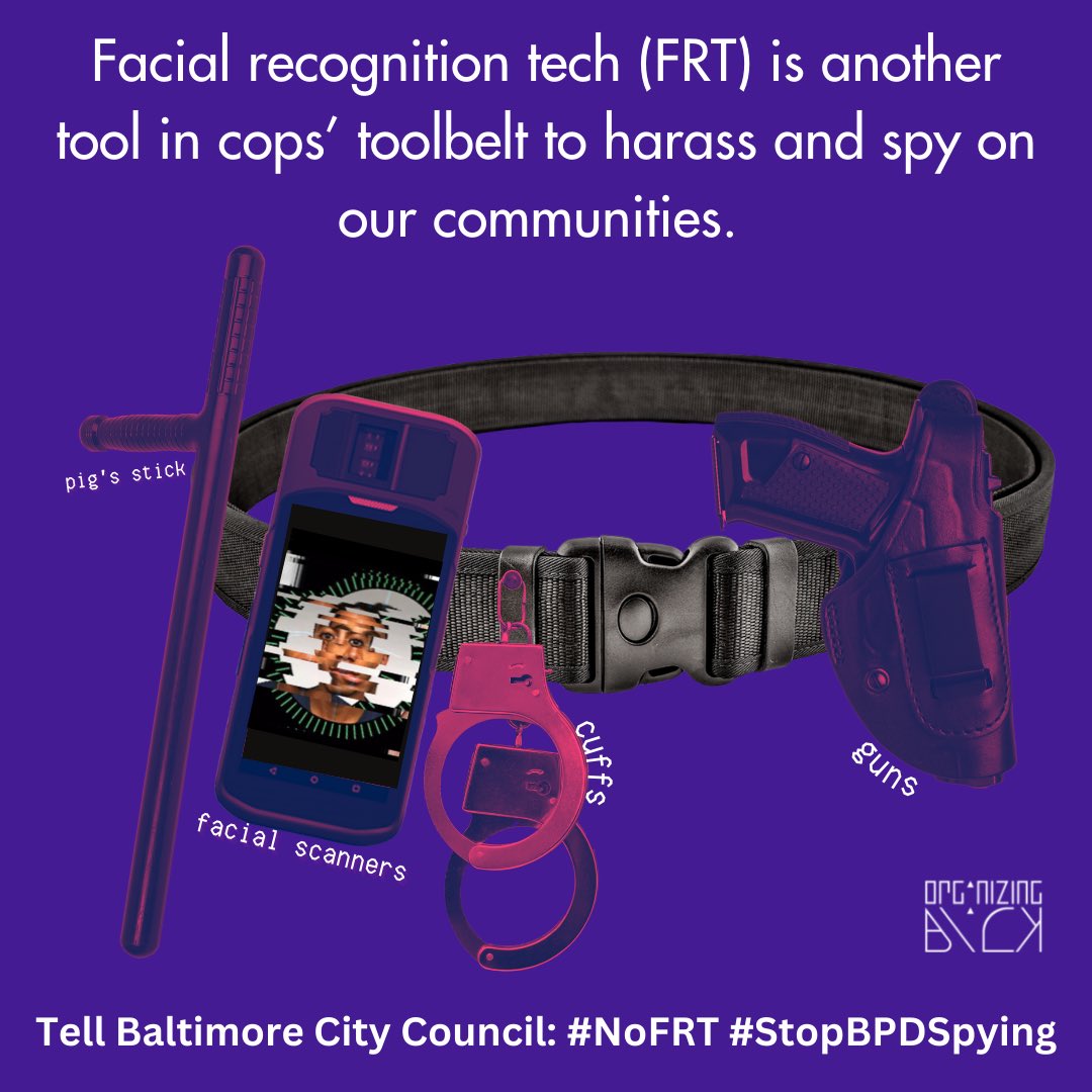 OrganizingBlack's tweet image. Check out our press statement on urging @BaltCouncil to extend the ban on #FacialRecognitionTechnology 

#BanFRT #SurveillanceIsNotSafety

⬇️⬇️⬇️