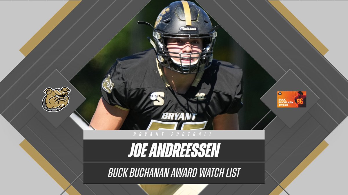 Joe Andreessen has been added to the @FCS_Stats Buck Buchanan Award Watch List. He currently ranks 4th nationally with 10.9 tackles per game. bit.ly/3F2JtXd