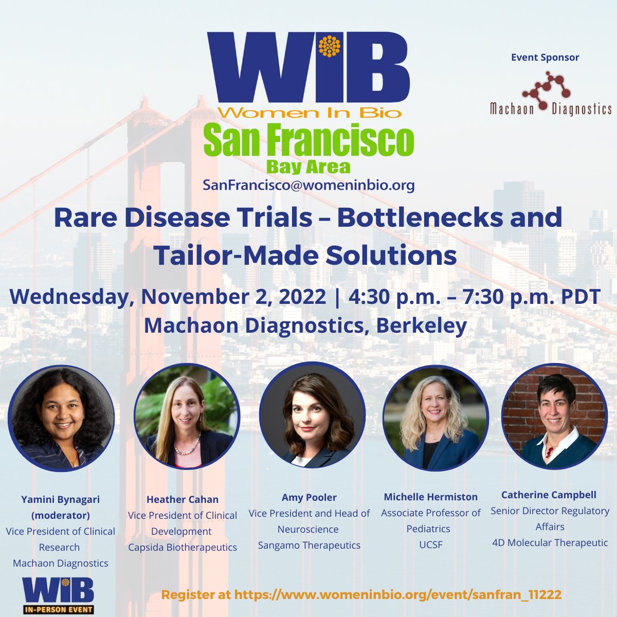 SFWomenInBio's tweet photo. We have added additional speakers for our upcoming event! Come join us for a panel discussion on November 2, 2022 @ Machaon Diagnostics.

Register here: https://t.co/5IKZdNsSe7

#womeninbio #wibsfevent https://t.co/LQQ6dNcUBM