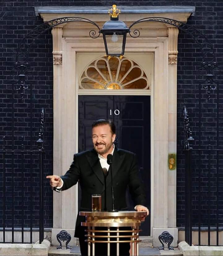 Thats it sorted .. #RickyGervais