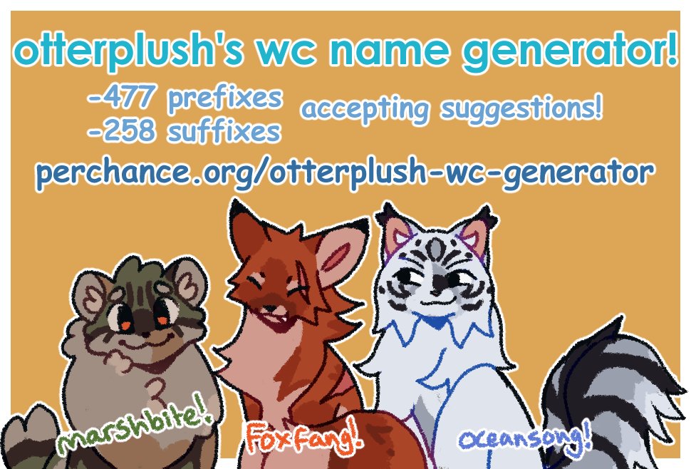 Warrior Cat Name Generator 