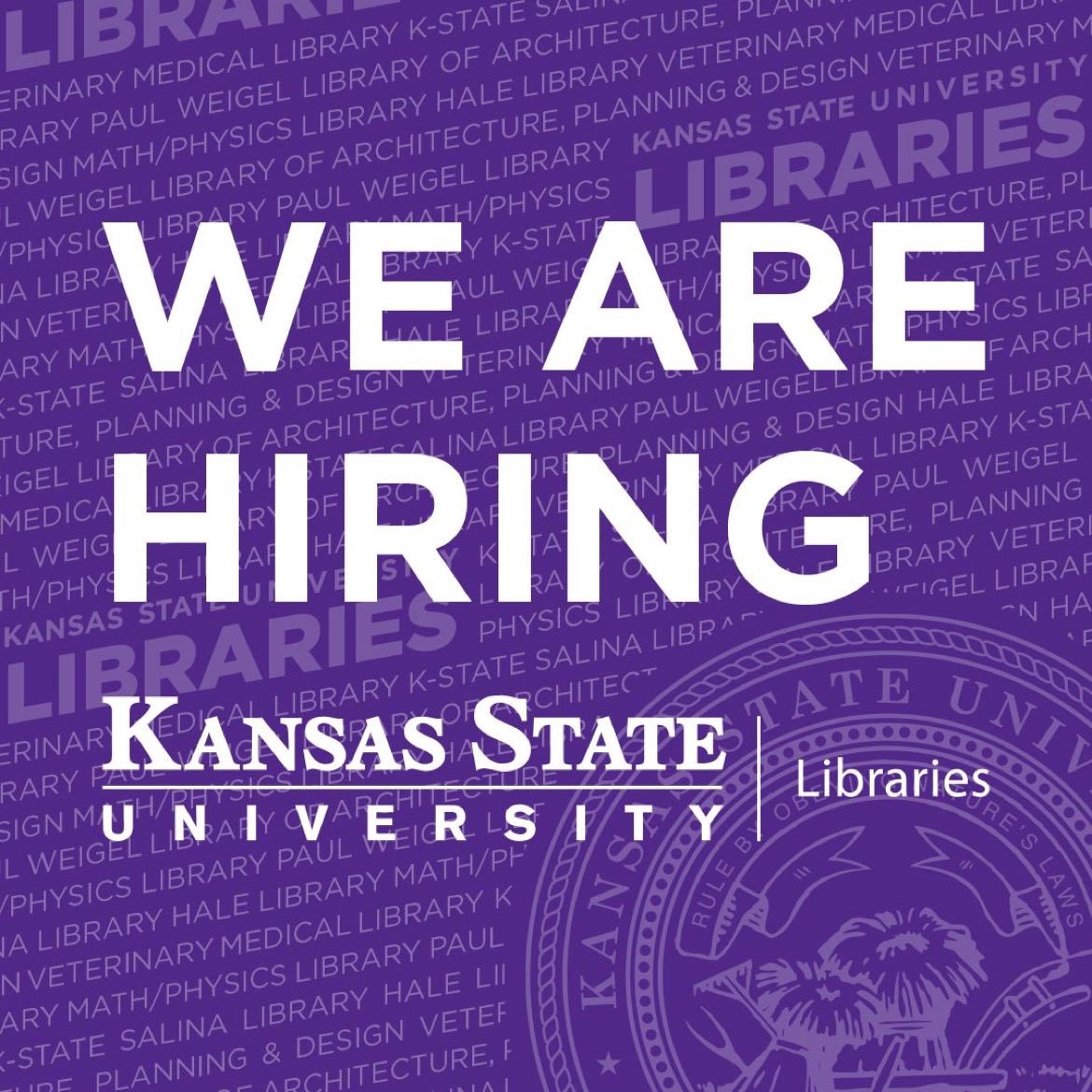 LindleyLund's tweet photo. K-State Libraries is seeking a director of strategic communications and marketing to lead the libraries’ communications and marketing efforts!

Feel free to message me if you have any questions. Read more about the position and apply at https://t.co/VZxa3jLOOD. https://t.co/dEZDVbL5fr
