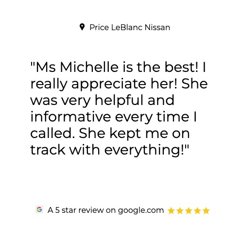 PLBNissan's tweet photo. Only 5-star service for our 5-star customers! We thank all of our Gonzales, Baton Rouge, Prairieville, and Denham Springs neighbors for choosing Price LeBlanc Nissan. #PriceLeBlancNissan #5Stars ⭐️ https://t.co/qRde96ZUGH
