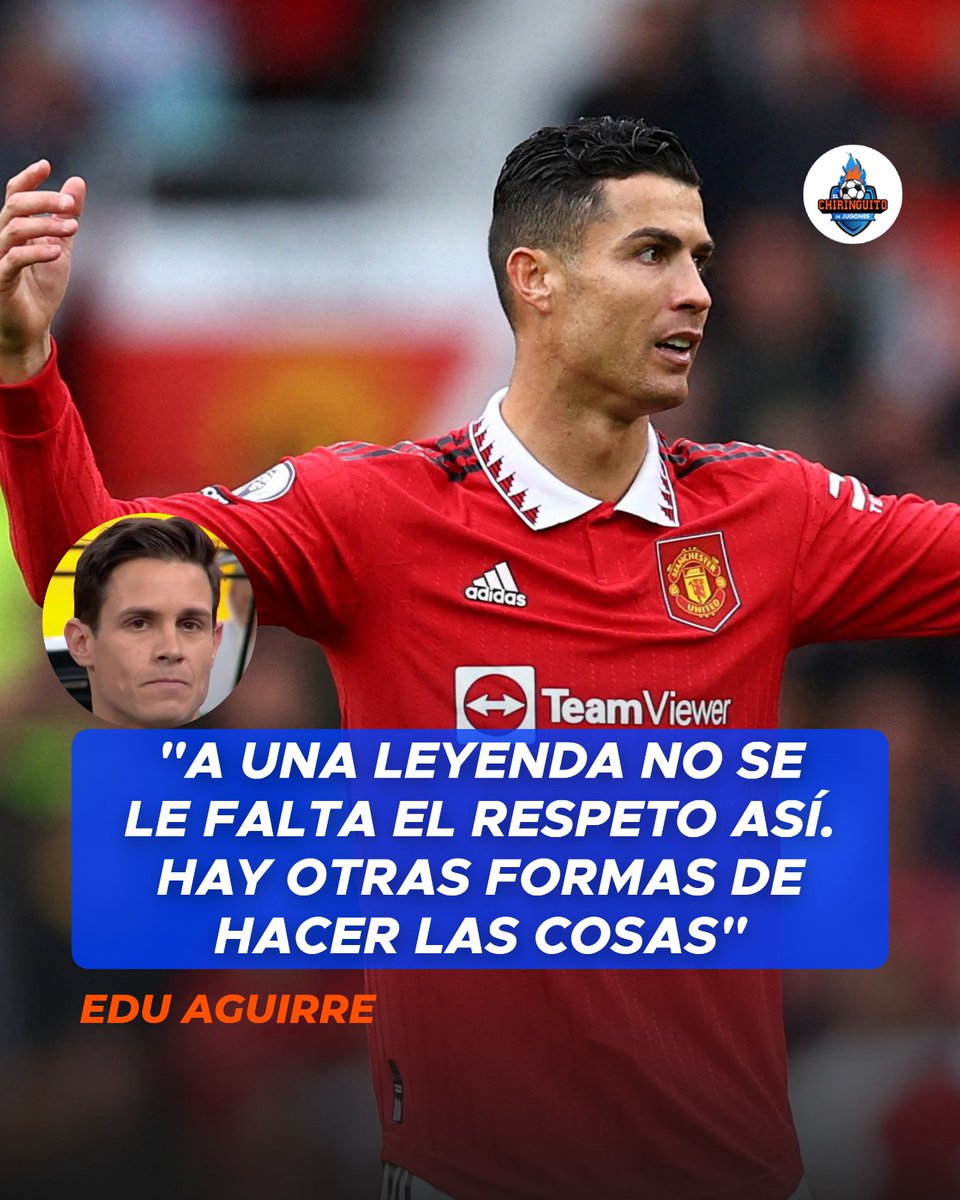elchiringuitotv's tweet photo. 😤 "CRISTIANO tiene MÁS TÍTULOS de  los que tendrá TEN HAG aunque ENTRENE 10 VIDAS SEGUIDAS".

💥 ¿Estás de acuerdo con @EduAguirre7?

🔄 NO
♥️ SÍ https://t.co/4KlP7PJ40a
