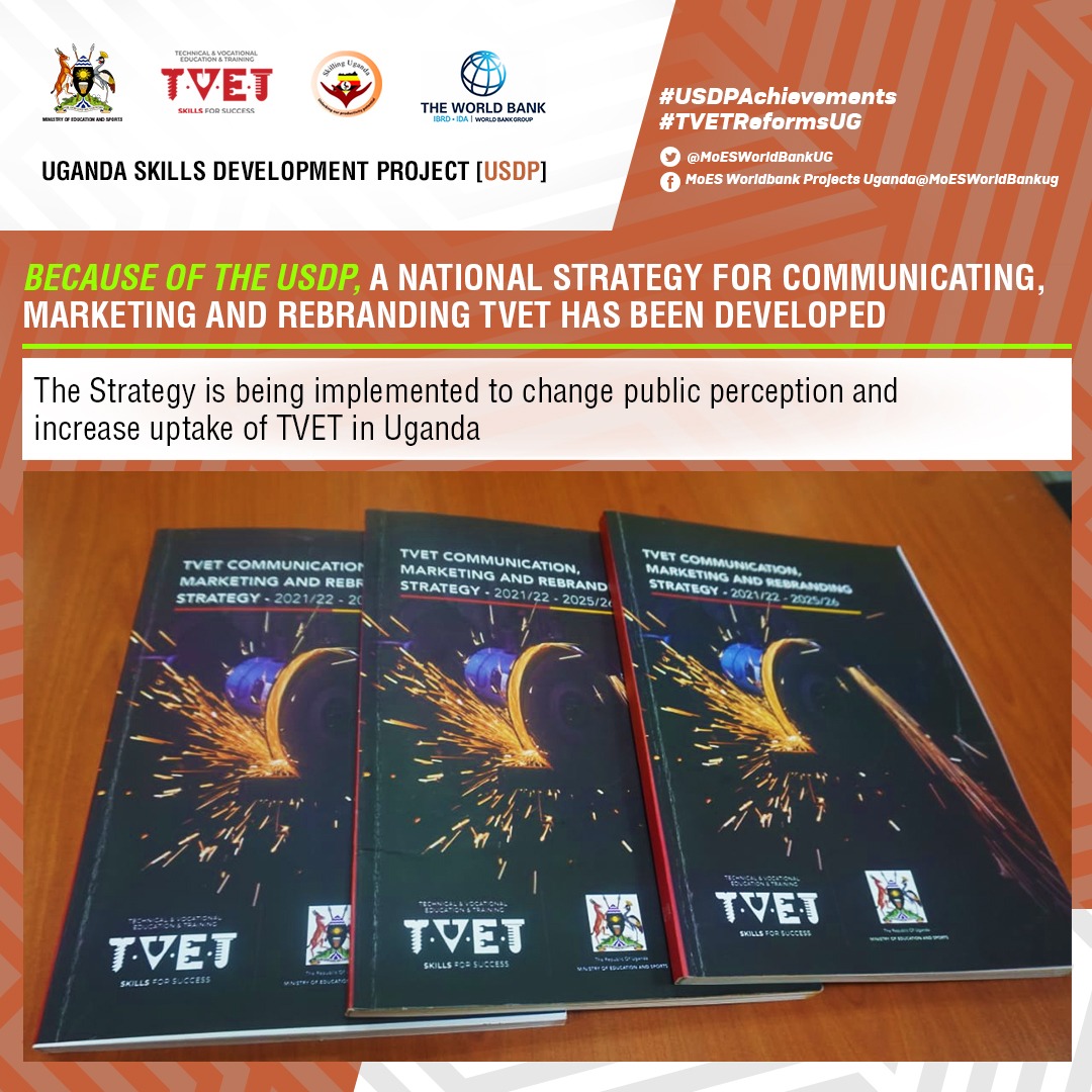 mulihiB's tweet photo. In 2021 when Kenya launched her National communication and advocacy strategy for #TVET, I texted Ms Loy Muhwezi about ours &amp; the reply was promising.

Glad that our strategy was also developed.
#USDPAchivements
#TVETReformsUg

@Museene11  @murengag @jauma11 https://t.co/Wmfs0TS40Y