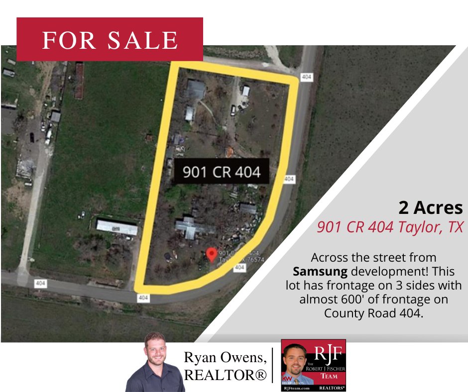 RJFischerTeam's tweet photo. Have you heard about our commercial listings?

-https://t.co/Yj4kdEs3Wf
-https://t.co/MGkThoSlLg

#TaylorListings #Investment #CommercialListing #CommercialRealEstate #Broker #AustinTx #TaylorTx #Development #RoundRockRealtor #RJFTeam #RealEstateWithAServantsHeart #MovingToAustin https://t.co/oV8Nx8ayi0