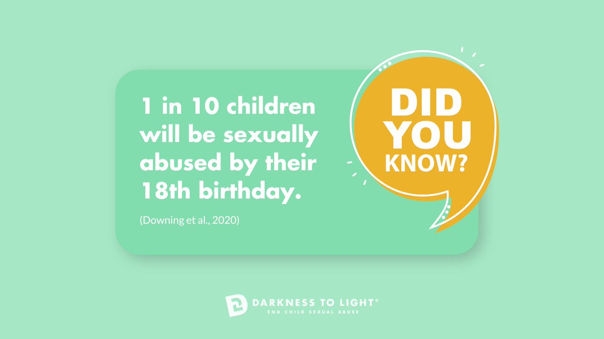 We are sharing weekly statistics so you know what sexual abuse is, recognize its prevalence, and acknowledge that behind each statistic is a human being.

By understanding the facts, you can better protect the children in your life.

#KnowTheFacts #PreventionIsPossible