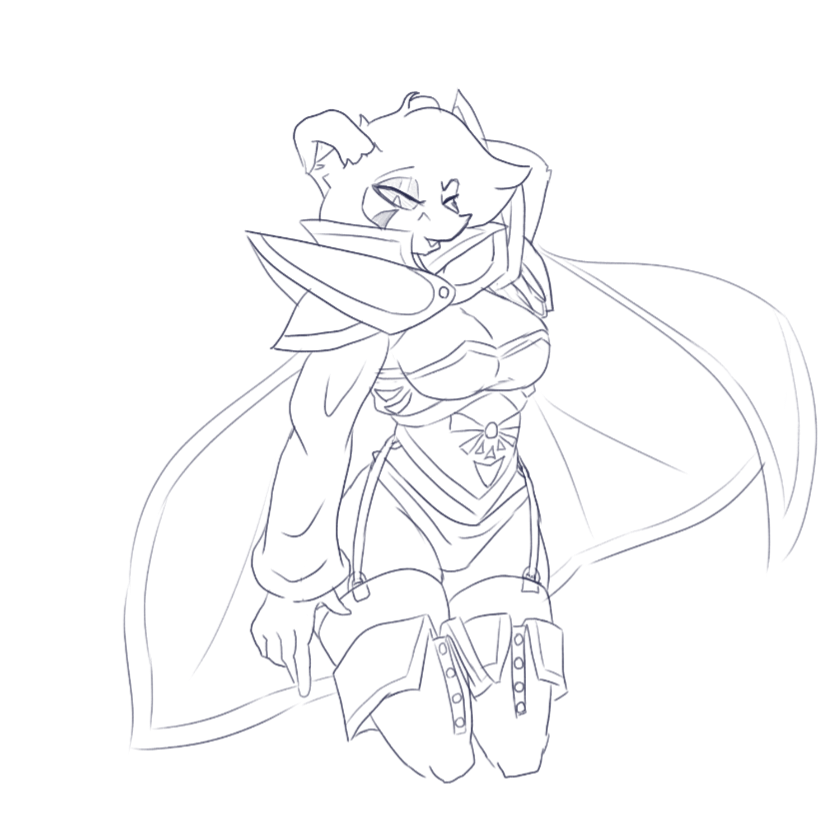 PinkMapleArt's tweet photo. We need more fem #asrieldreemurr . Had fun making this sketch practicing clothing design :) https://t.co/rUFvehxAwn