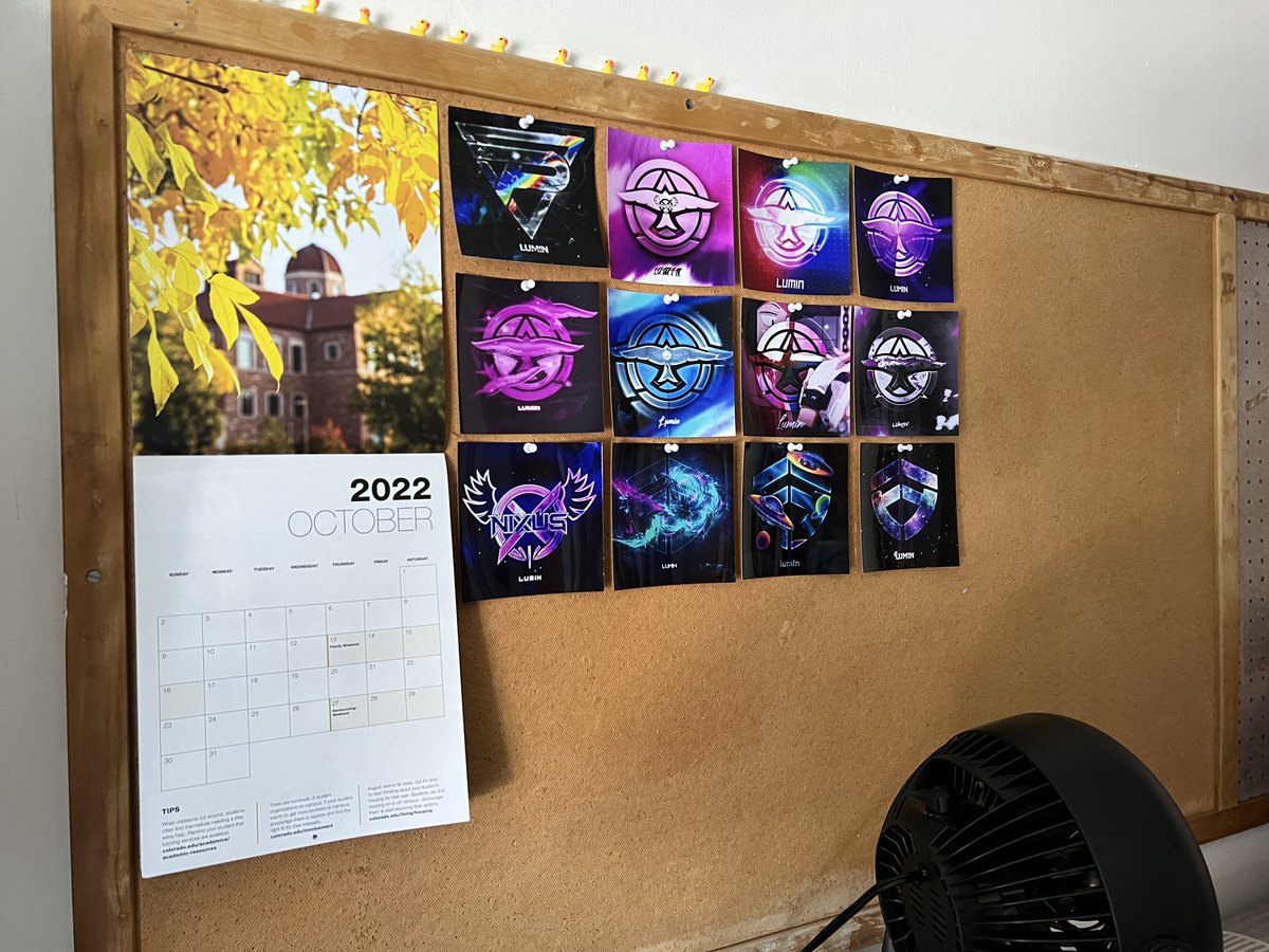 Got all my AVIs printed for my dorm cork board 😎 
Thank you to all the designers who’ve made these though my editing career 🙏🙏🙏