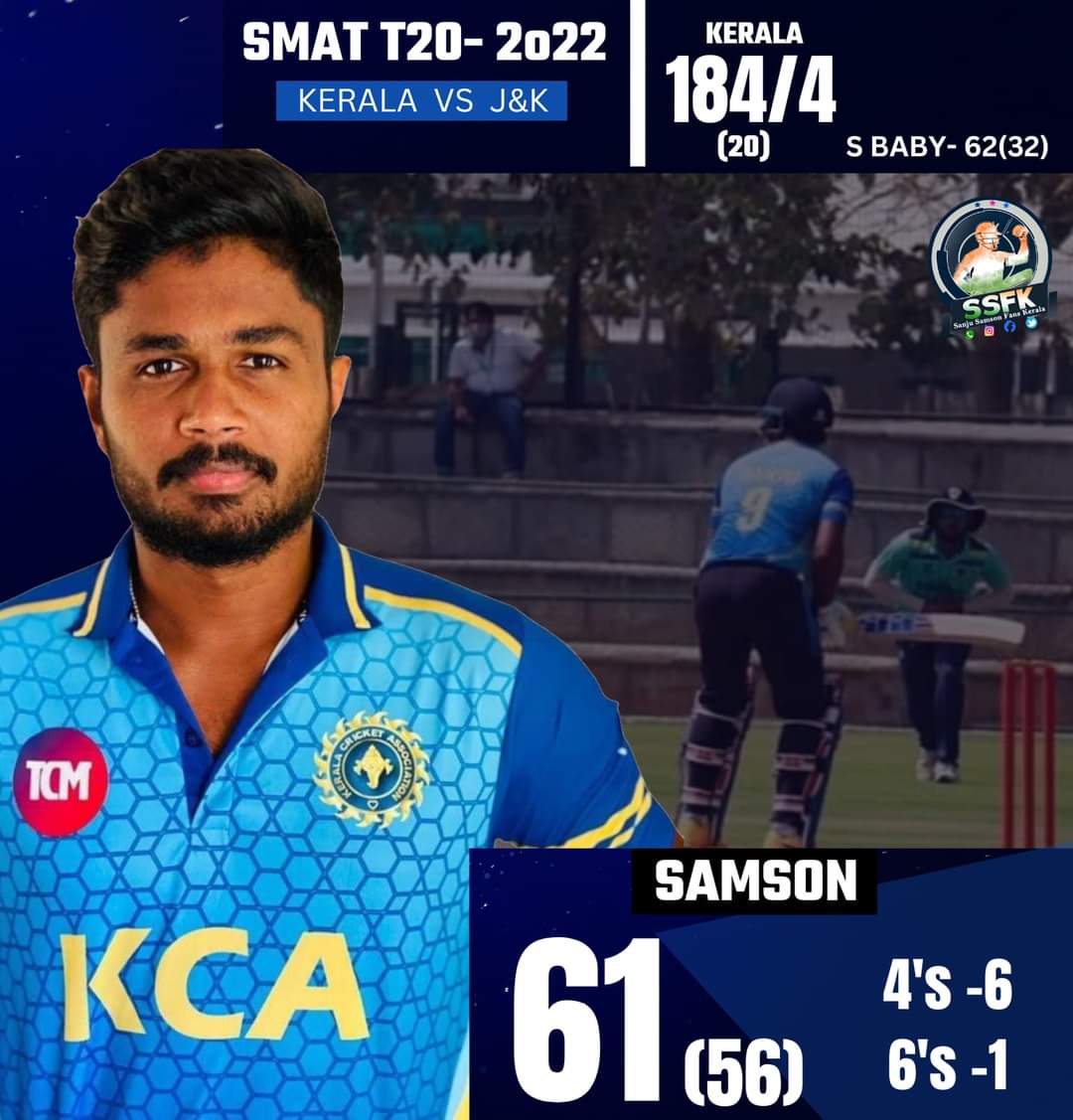 JolyJohnson4's tweet photo. Steady and anchor perfomence by @IamSanjuSamson congrats dear. https://t.co/tHXjK13gwU