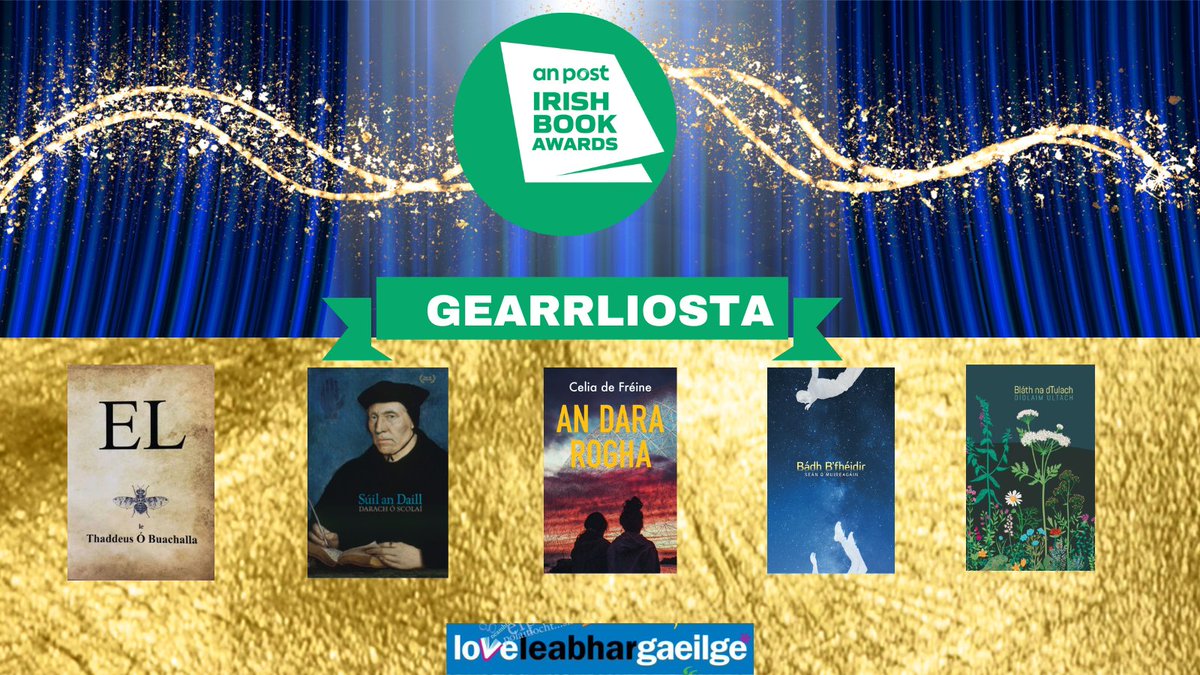 Fógraíodh gearrliosta chatagóir na Gaeilge an Irish Book Awards tráthnóna inniu, comhghairdeas leis na húdair agus na foilsitheoirí uilig. @LeabharBreac @eabhloid @CoisCeim @ForasnaGaeilge @TG4TV @nuacht1rnag @tuairiscnuacht