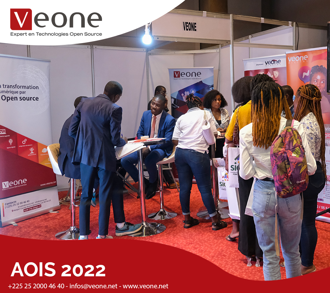 Veone_Net's tweet photo. L'expert en technologies Open Source, VEONE, est présent à la première journée de la deuxième édition de l'#AOIS 2022. C'est avec plaisir que nous vous attendons à notre stand au Radisson Blu Abidjan Airport pour vous faire découvrir nos dernière innovations.

#veone 
#opensource https://t.co/mwmtZMBLa7