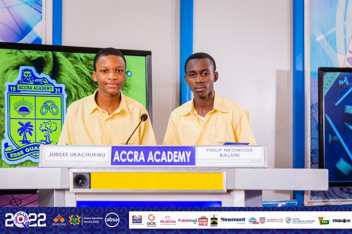 We are here for you - no matter what!" "Thinking of you now and always." "Keep your chin up! "You're on our minds and heart" "There's brighter days ahead." ACCRA ACA !! 💙💛

#NSMQQuarters #NSMQ2022 #Primetime #Bleoo