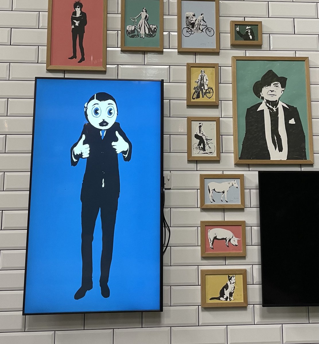 “Frank ahah, saviour of the universe!” #FrankSidebottom #hero #national-hero ⁦<a href="/WindmillGreenNW/">Windmill Green</a>⁩ the future is… ⁦⁩ 👍🏼