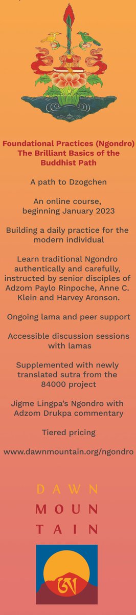 Check out our upcoming Ngondro Program dawnmountain.org/ngondro
