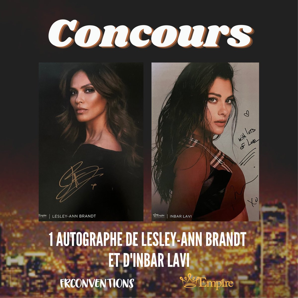 😈 Remportez des autographes d'Inbar Lavi et de Lesley-Ann Brandt (#Lucifer) Pour cela :
- RT ce tweet
- Suivre <a href="/EmpireConv/">Empire Conventions</a> &amp; <a href="/FrConventions/">Conventions France</a>
- Suivre notre chaîne Youtube youtube.com/c/FrConventions &amp; commenter cette vidéo youtube.com/watch?v=jY260z…
TAS le 30/10