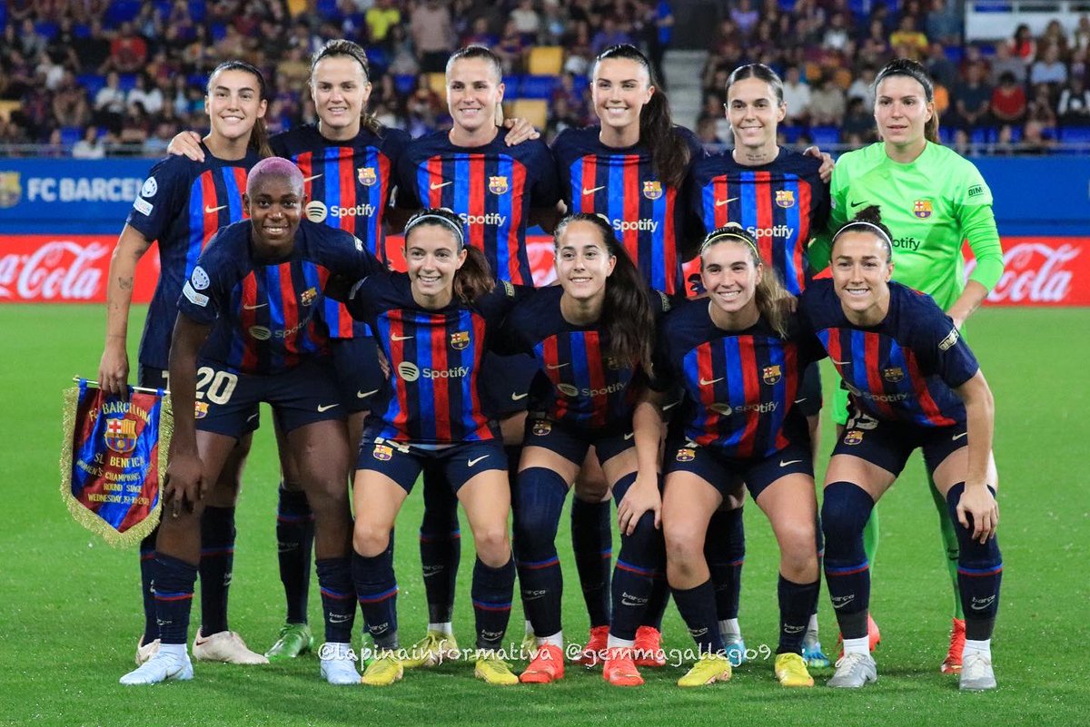 pinainformativa's tweet photo. [ FOTOGALERÍA COMPLETA ]

🏆 @UWCL 
📅 19/10

@FCBfemeni 9️⃣ - @SLBenfica 0️⃣

⚽️ @Patri8Guijarro 
⚽️ @AitanaBonmati 
⚽️ @mariona8co 
⚽️ @AnaCrnogorcevic 
⚽️ @claudiaapinaa 
⚽️⚽️ @AsisatOshoala 
⚽️⚽️ @geyse_ferreiraa 

📷 @laiagallego9 

📲 https://t.co/rFTRjuUwLS https://t.co/0EPG1q9vuM