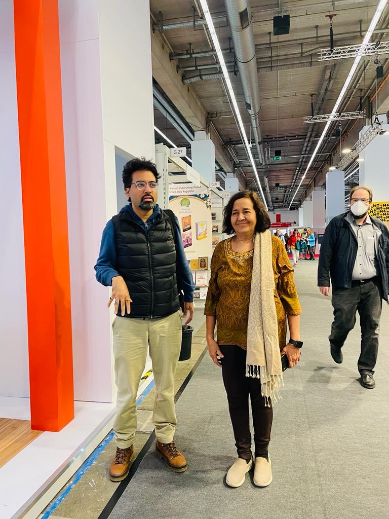 ameenasaiyid's tweet photo. Nadia and I enjoying a productive and fun trip to the Frankfurt Book Fair 2022. https://t.co/gWbjNy6iCk