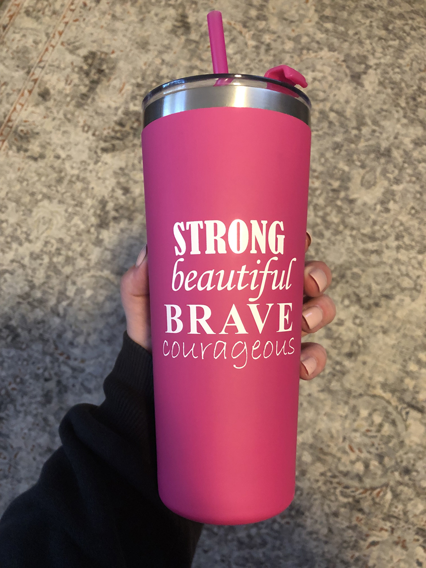 Repromatic's tweet image. Pretty in Pink to you October Warriors💗 
Sometimes the message is more valuable than the gift. #survivor #promo #thinkpink