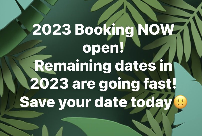 Evans_Events317's tweet photo. Remaining dates in 2023 are going fast !
Contact our Reservation team today 317-220-2664
#bookwithus #evanseventcenter #indyeventplanner #indyweddingsonabudget #evanseventcenterindy https://t.co/O8SYJpgFcR
