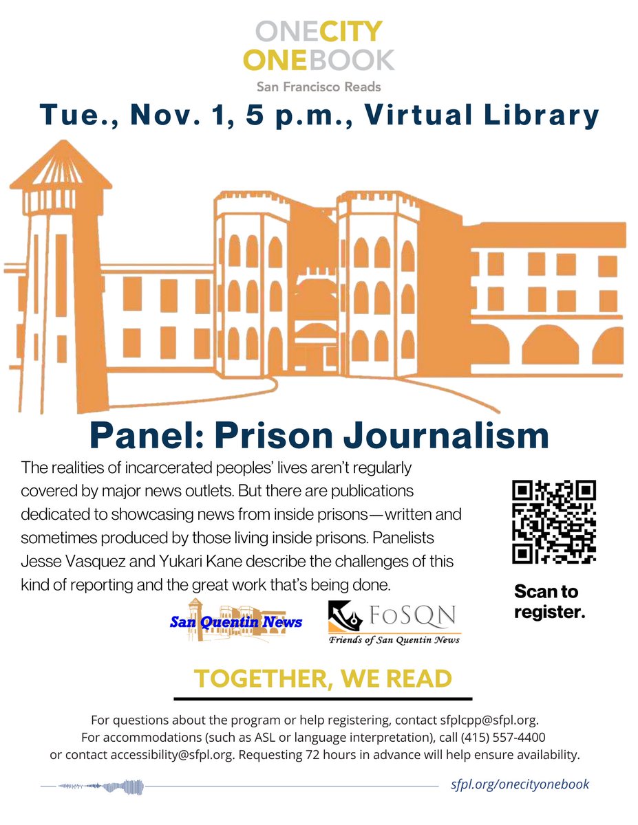 Join us for a virtual discussion about the importance of prison journalism