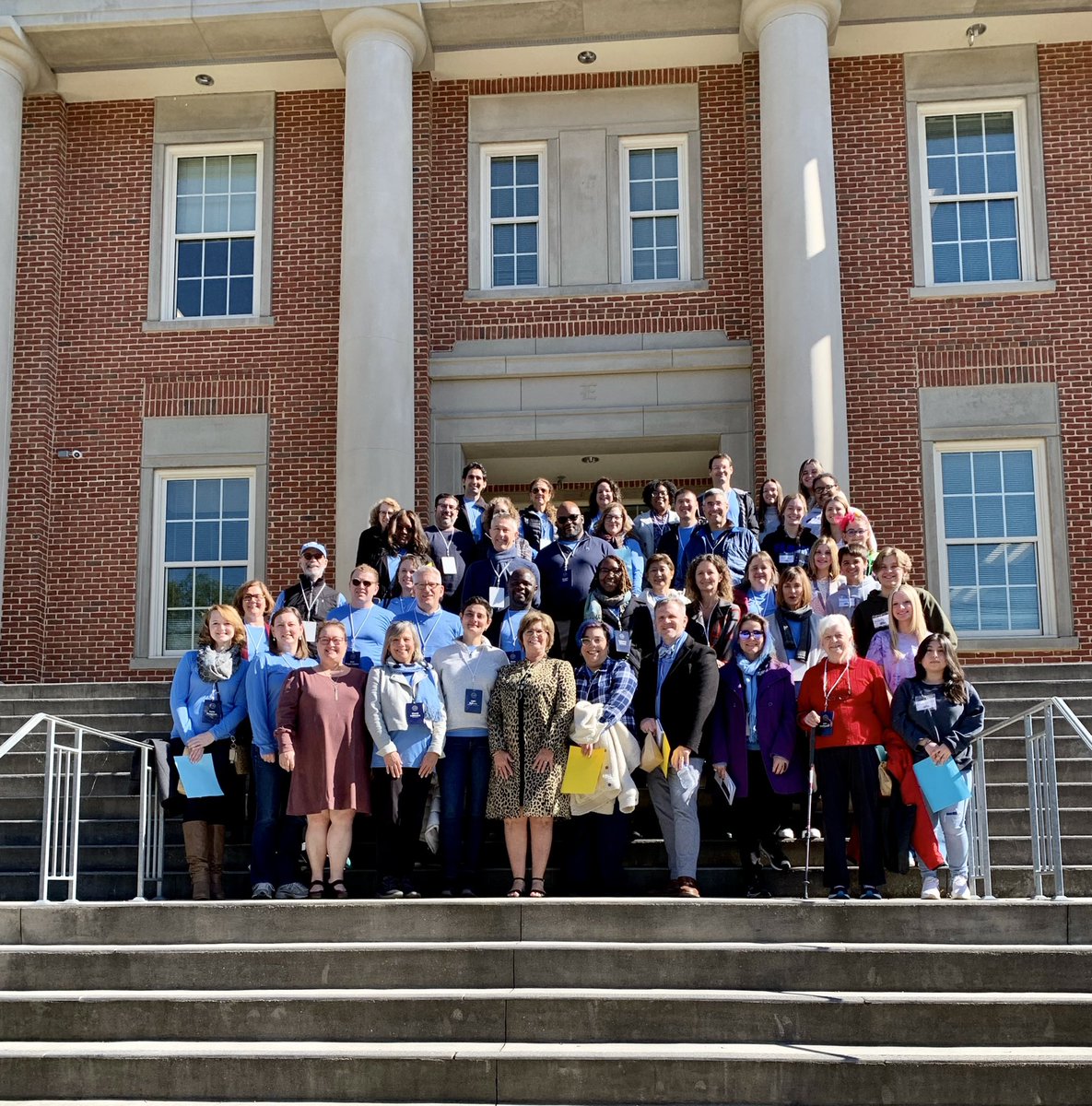 I said goodbye to the #TarHeelBusTour East bus this morning to join the West bus for a tour of Call Family Distillers in Wilkesboro and Elkin City Hall and public schools!