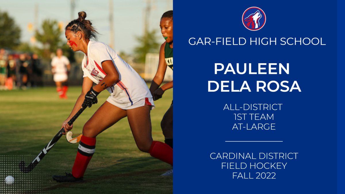 G_FHSAthletics's tweet photo. Congratulations, Pauleen! Well done! All District 1st Team! Gar-Field is proud of you, girl! https://t.co/YJ3GnZLv4z