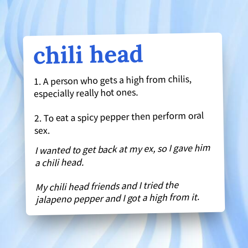 Urban Dictionary on Twitter "chili head https//buff.ly/3CNZVI5"