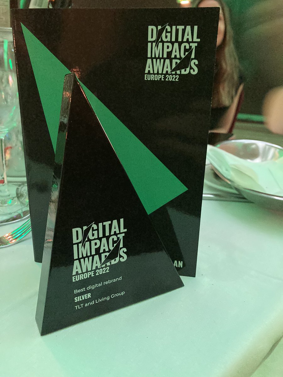 livinggroup's tweet photo. @TLT_LLP take home Silver at the #DIA’s for Best Digital rebrand. #congratulations #creatingdifference #agencylife #digitalmarketing #Rebrand https://t.co/yzJ3NSDmBm