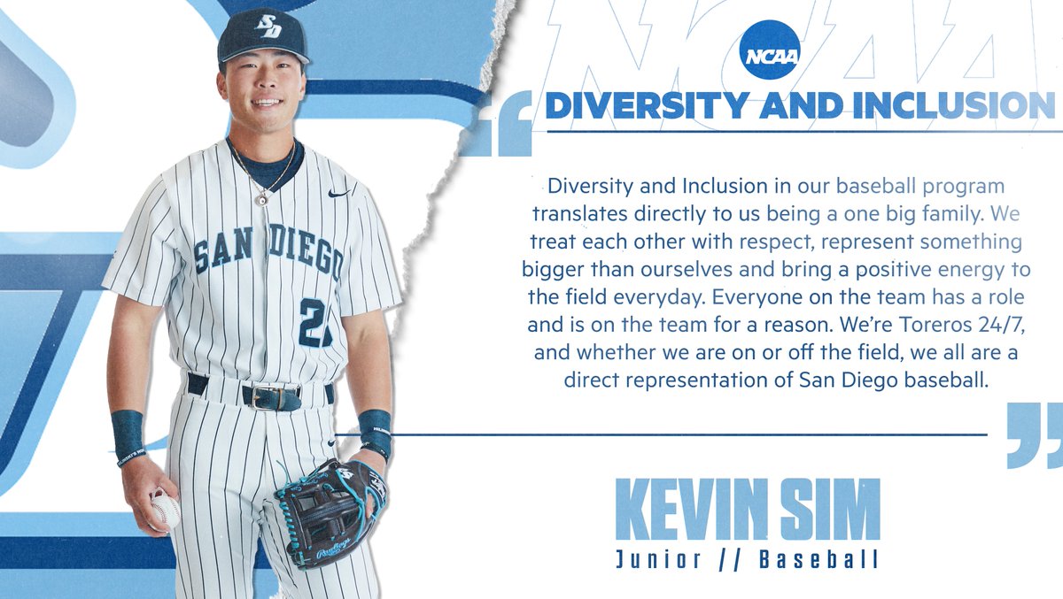 More than a game for <a href="/KEVINSIM02/">KEVIN SIM</a> and <a href="/USDbaseball/">San Diego Baseball</a>.

#NCAAInclusion | #GoToreros