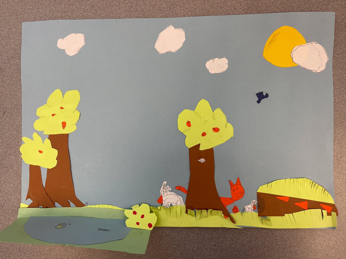 MrsSmithOCES's tweet photo. Our first PBL of the year was a huge success!  We researched different animals, their ecosystems, their adaptations, and interactions.  Then we communicated our findings to our eager kindergarten students. #PBLinFCPS #POGinFCPS @OldeCreekES https://t.co/1zr6UVH4na