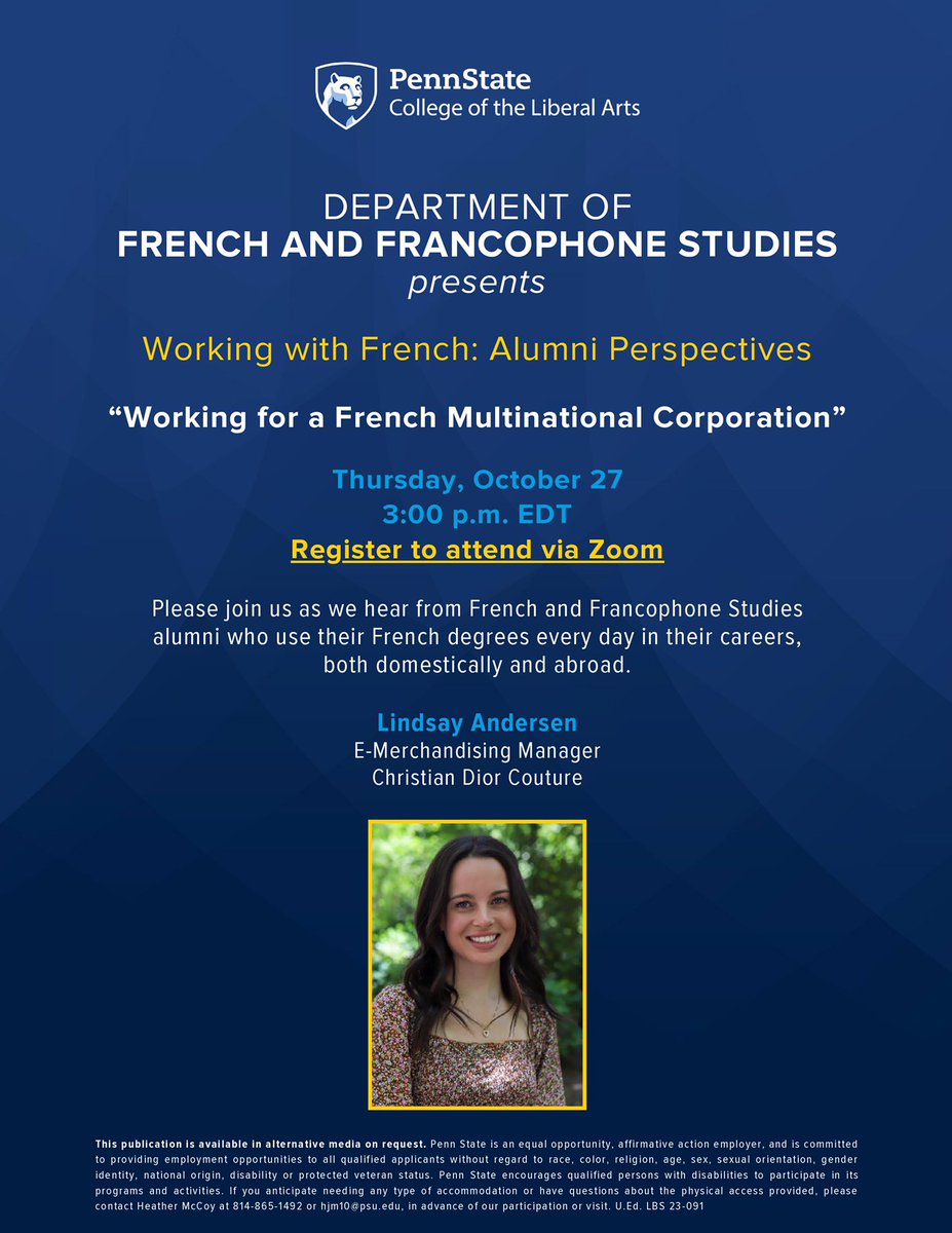 French & Francophone Studies at Penn State tweet media