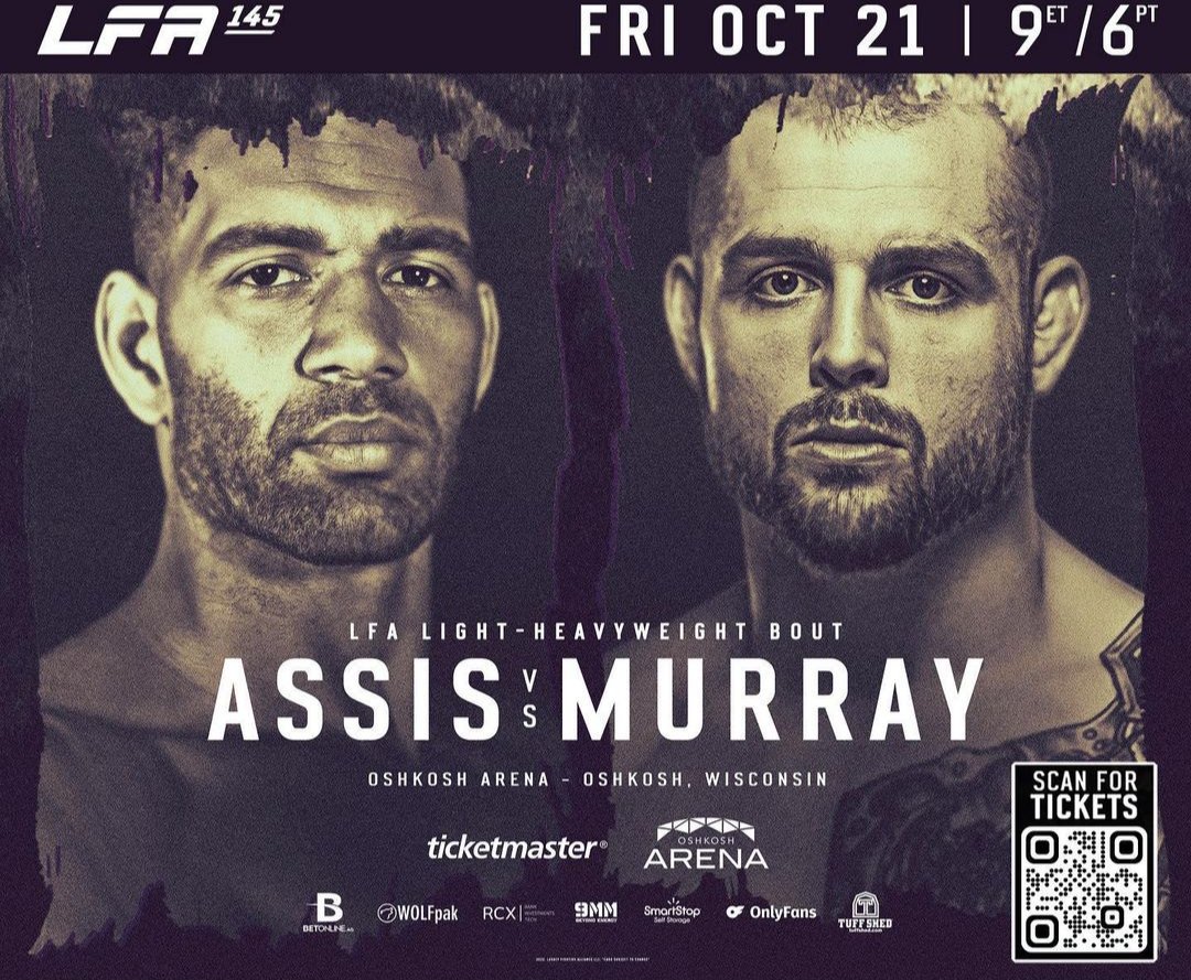 AlGritoDeKOt's tweet photo. ACCIÓN EN #LFA144 ESTE FIN DE SEMANA 👊🏼
🗓️ Viernes 21/10
📌 Oshkosh Arena, Wisconsin, United States
🛎️ Bruno Assis vs Jesse Murray + Olivia Beeskau vs Jena Bishop + Tyus White vs Miguel Sanson y más
📺 UFC Fight Pass https://t.co/wFcH9gr2C4