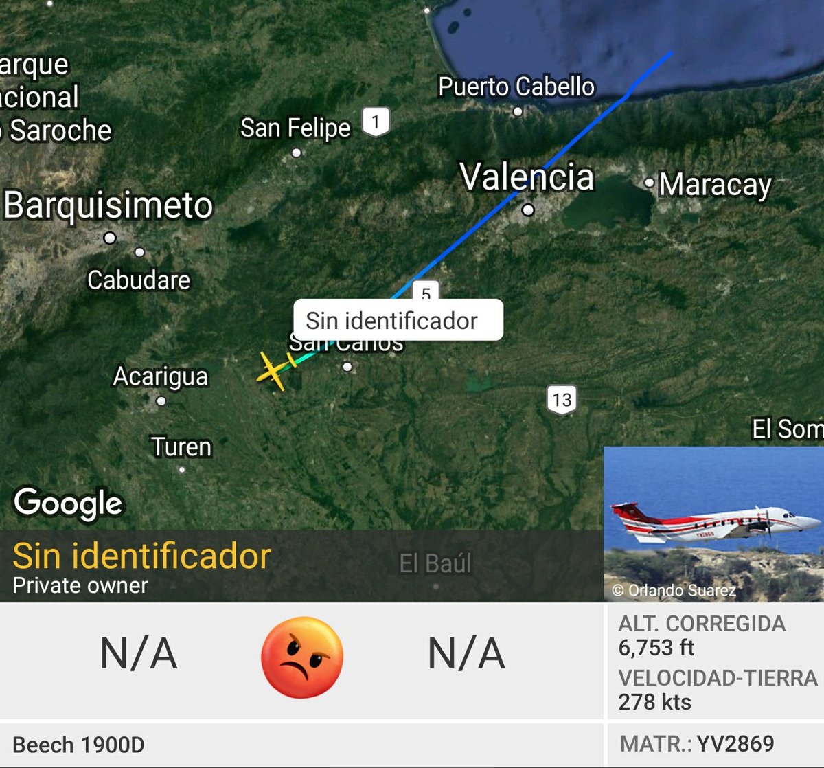 Arr3ch0's tweet photo. Seguido de cerca por el sancionado PDVSA #YV2869 https://t.co/1L7oevRWh3