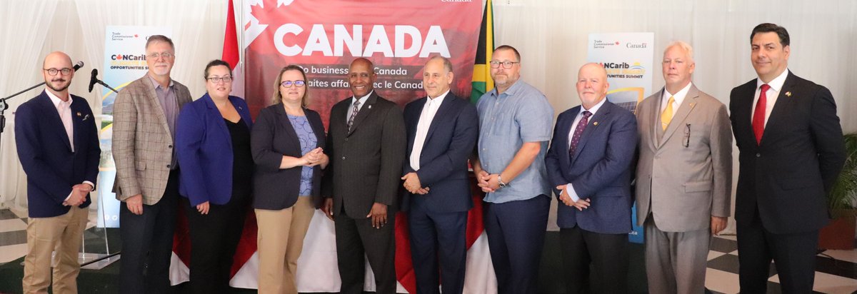 Canada in Jamaica (@canadajamaica) on Twitter photo Representatives of 6 Canadian companies were welcomed by Canadian High Commissioner <a href="/ETudakovic/">Emina Tudakovic</a> and the Trade Commissioner Service in #Jamaica. The delegation will participate in several #B2B meetings as part of the #CCSOS Forum being staged in Kingston today. Representatives of 6 Canadian companies were welcomed by Canadian High Commissioner <a href="/ETudakovic/">Emina Tudakovic</a> and the Trade Commissioner Service in #Jamaica. The delegation will participate in several #B2B meetings as part of the #CCSOS Forum being staged in Kingston today.