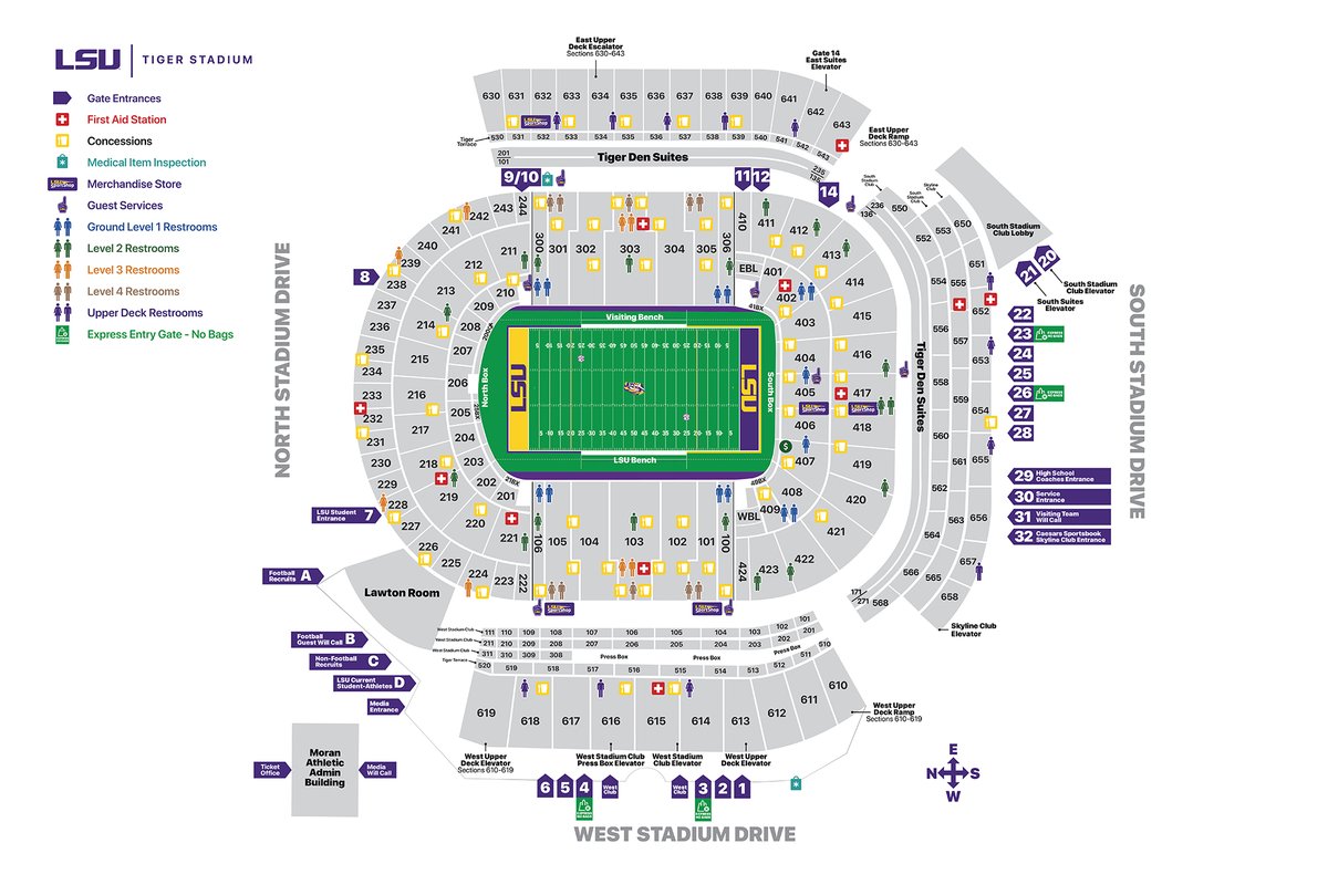 First aid stations in Tiger Stadium can also be used as private lactation spaces if they are not being used for emergency purposes. Tiger Stadium also has a private lactation space in the SportShop near section 105. More about GameDay lactation spaces: lsu.edu/pregnancy-pare…