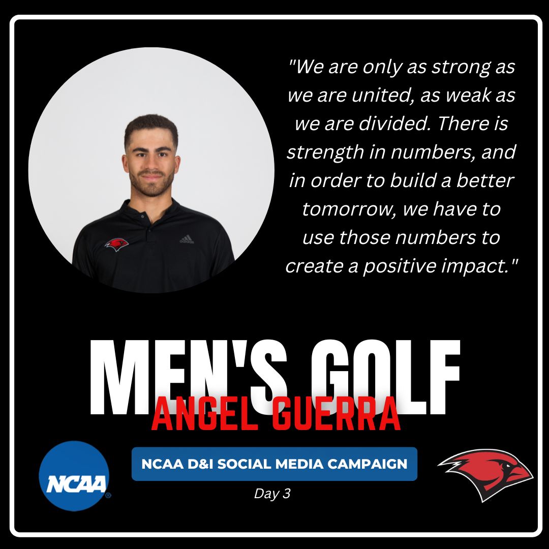 UIWMensGolf's tweet photo. Men's golf stands united as one. @uiw_dei @UIW_SAAC

#NCAAInclusion | #TheWord https://t.co/iUmMufTfb6