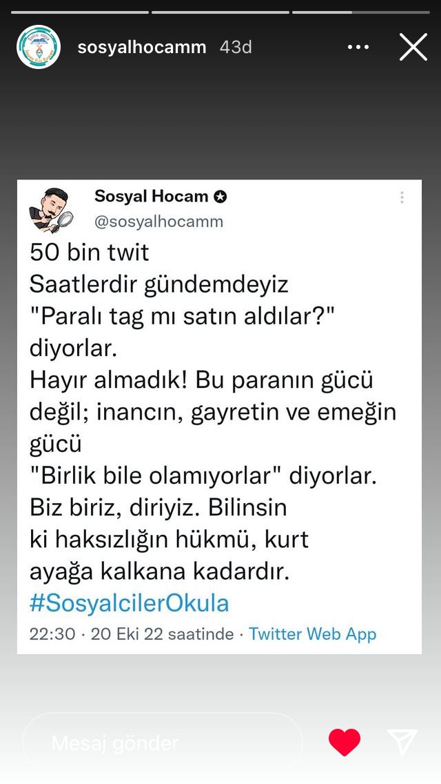 Sosyalin gücü 😊👍🏻👍🏻 #SosyalcilerOkula